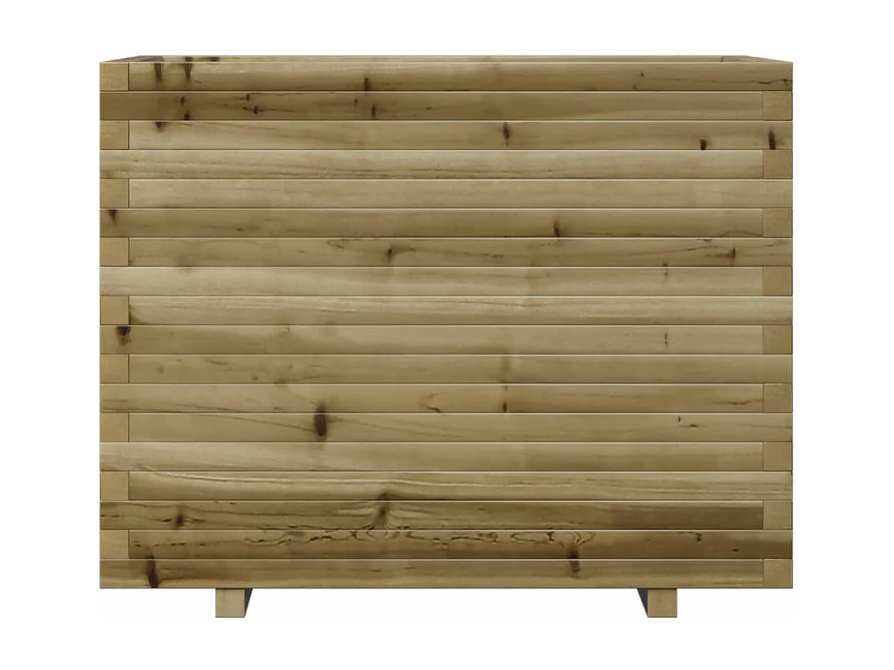 Vassoio per fioriera aiuola rialzata piante fiori terrazza giardino 90 x 60 x 72,5 cm legno di pino impregnato marrone 02_0038039