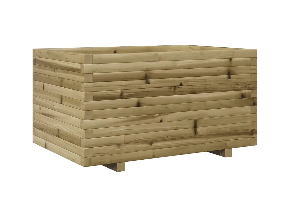 Jardinière bac lit surélevé bois marron 90 x 60 x 49.5 cm 02_0038023