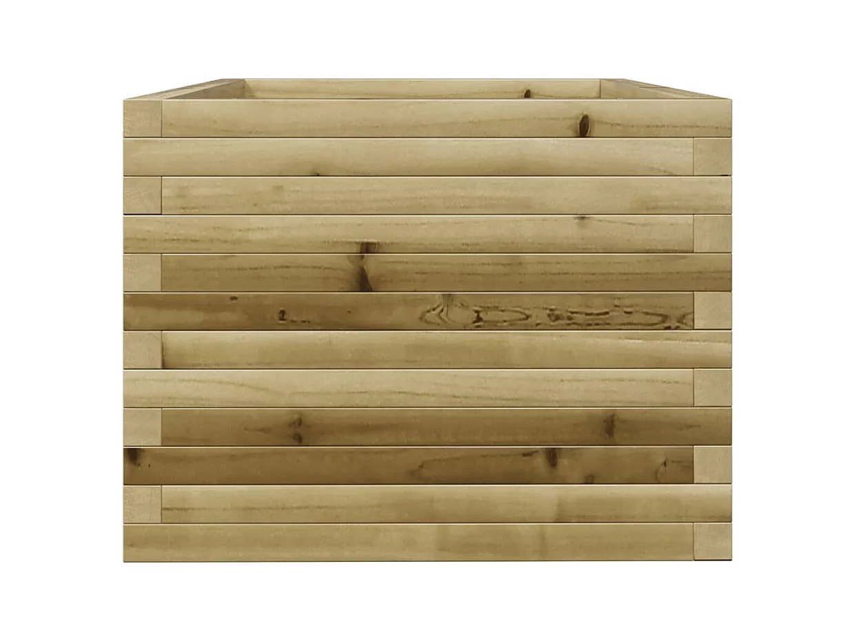 Jardinière bac lit surélevé bois marron 90 x 60 x 49.5 cm 02_0038023
