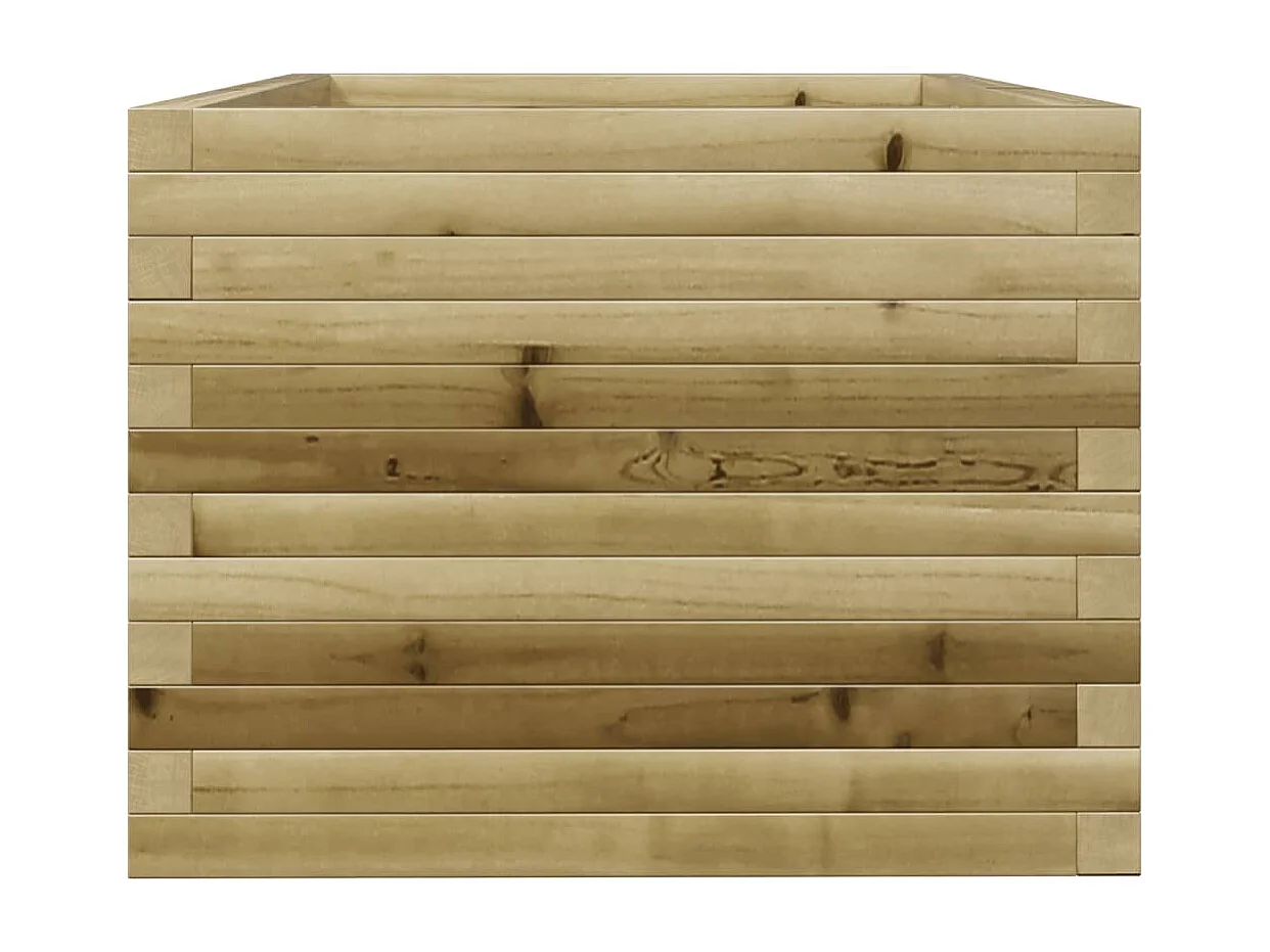 Vassoio per fioriera aiuola rialzata piante fiori terrazza giardino 90 x 60 x 49,5 cm legno di pino impregnato marrone 02_0038023