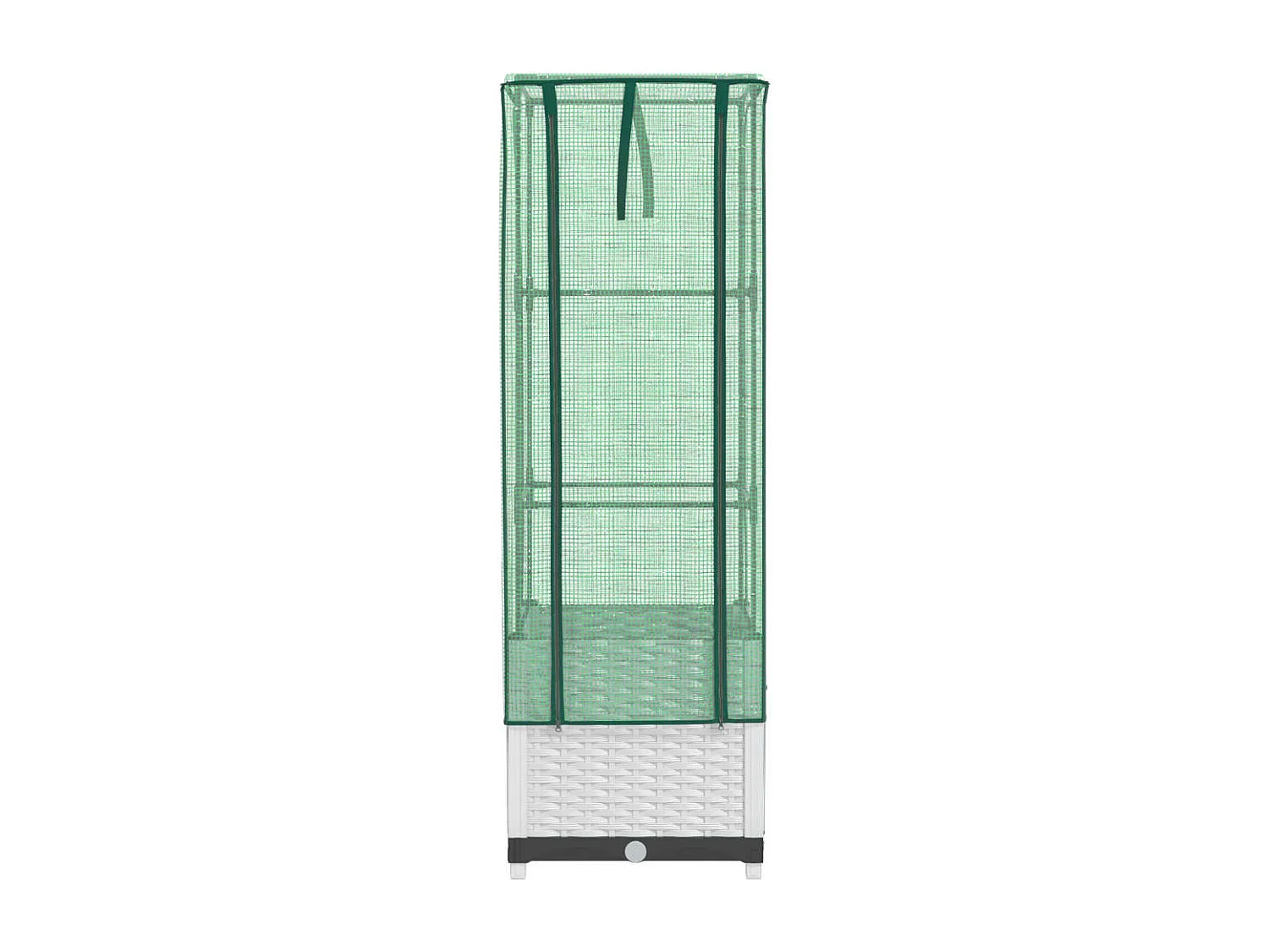 Jardinière bac lit surélevé blanche 40 x 40 x 139 cm 02_0038775