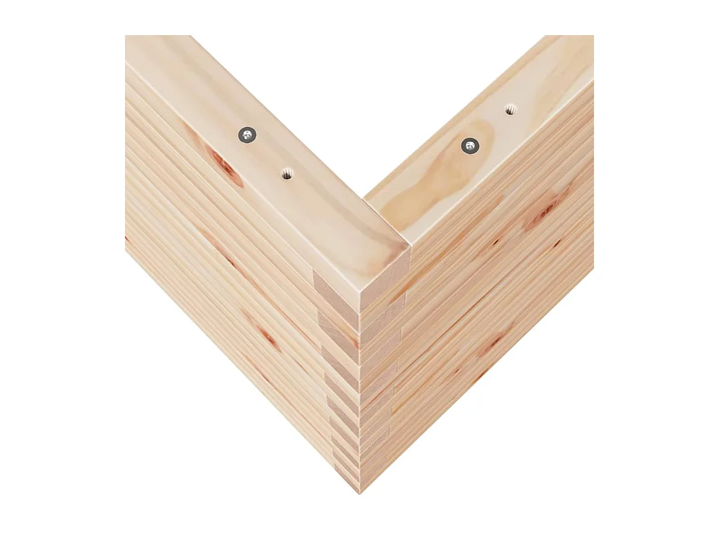 Macetero bancal elevado plantas flores terraza jardín 110 x 60 x 68,5 cm madera maciza de pino marrón 02_0037381