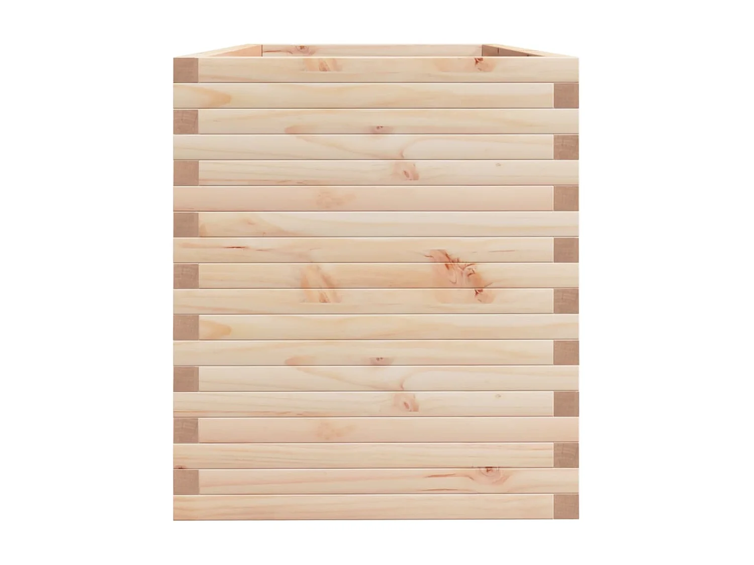 Vassoio per fioriera aiuola rialzata piante fiori terrazza giardino 110 x 60 x 68,5 cm legno di pino massiccio marrone 02_0037381