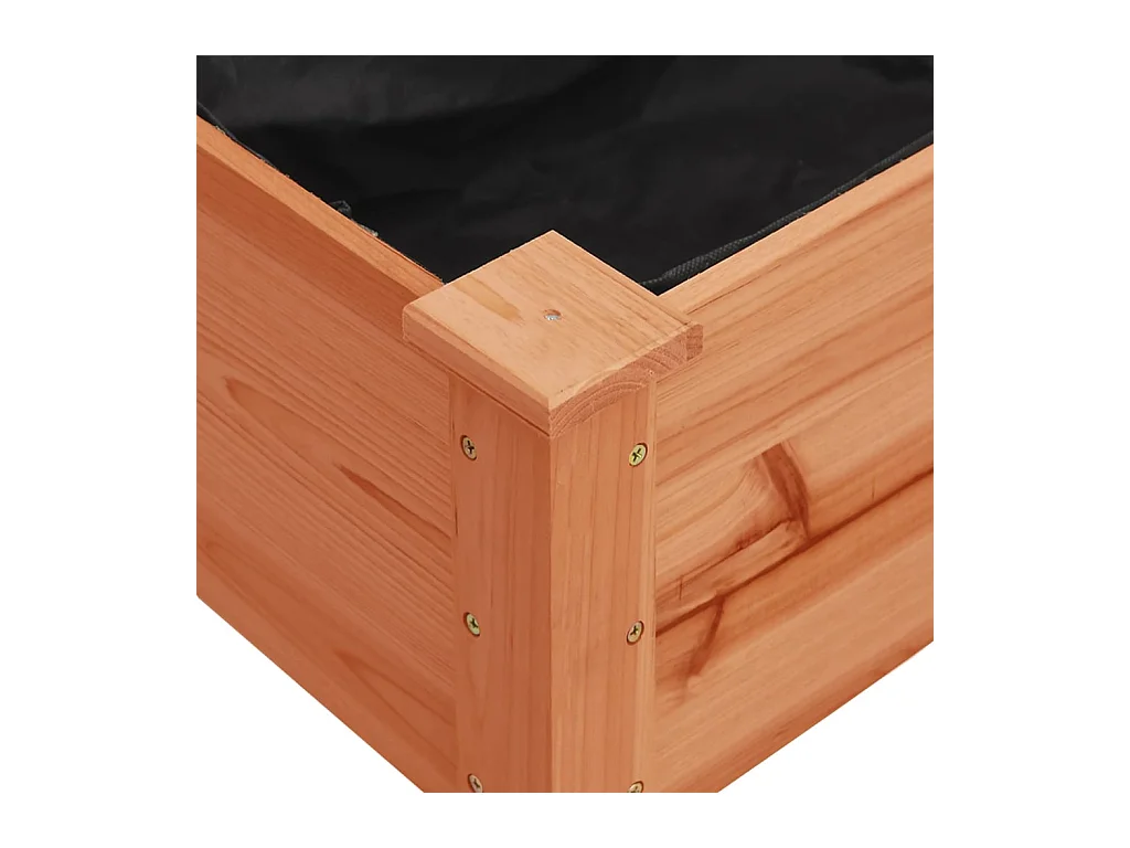 Jardinière bac lit surélevé bois marron 118 x 59 x 76 cm 02_0038121