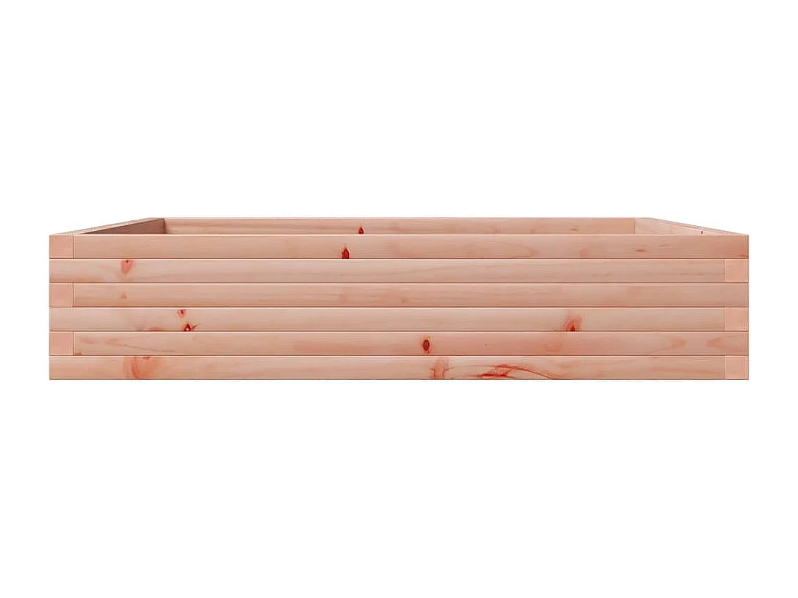 Vassoio per fioriera aiuola rialzata piante fiori terrazza giardino 110 x 110 x 23 cm legno massello marrone Douglas 02_0037300