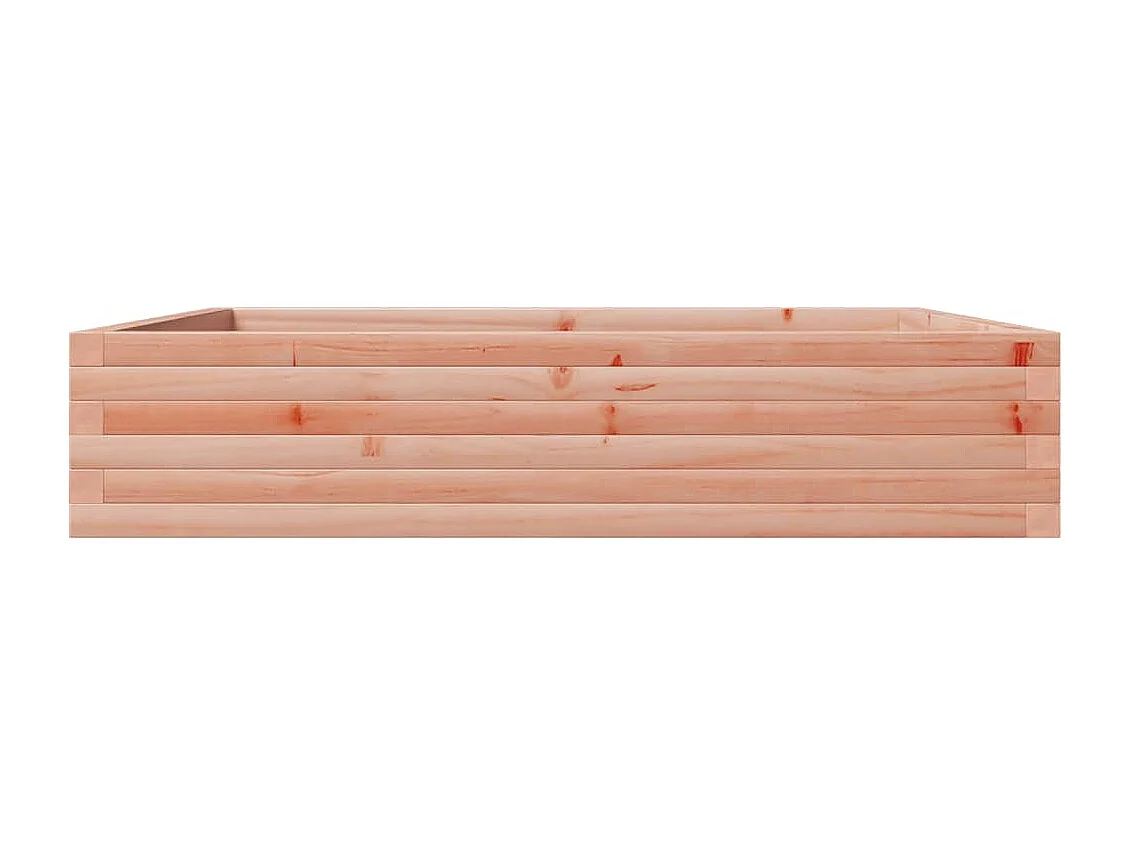 Vassoio per fioriera aiuola rialzata piante fiori terrazza giardino 110 x 110 x 23 cm legno massello marrone Douglas 02_0037300