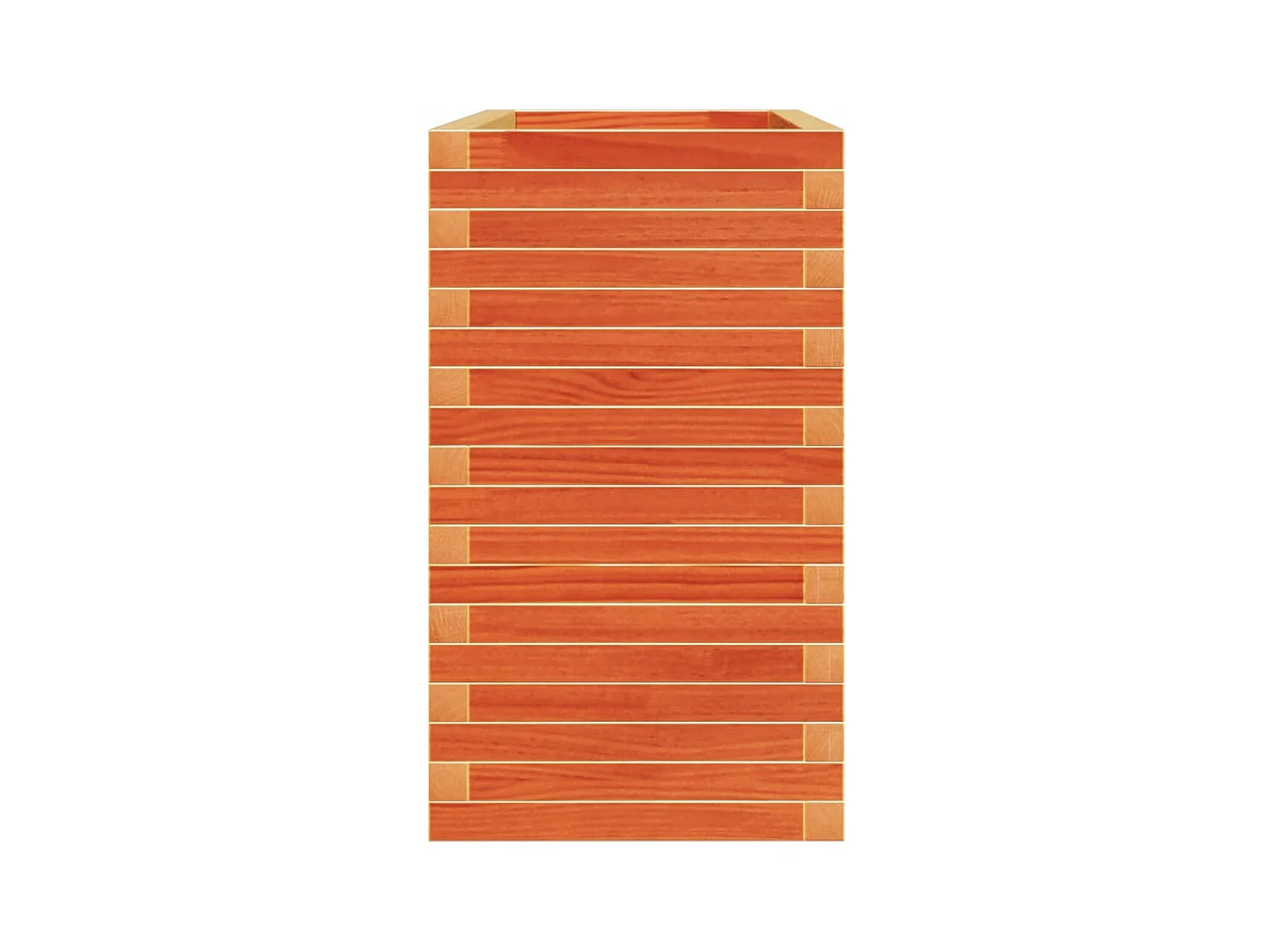 Macetero bancal elevado plantas flores terraza jardín cera 110 x 40 x 72 cm madera maciza de pino marrón 02_0038436