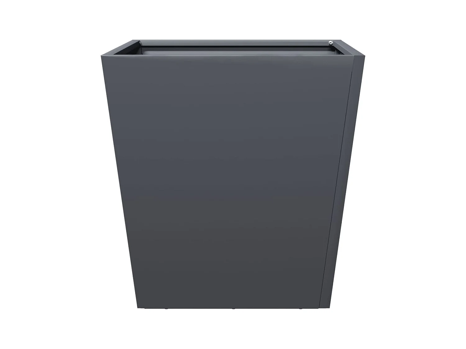 Fioriera aiuola rialzata vassoio piante fiori terrazzo giardino 40 x 40 x 40 cm acciaio antracite 02_0037537