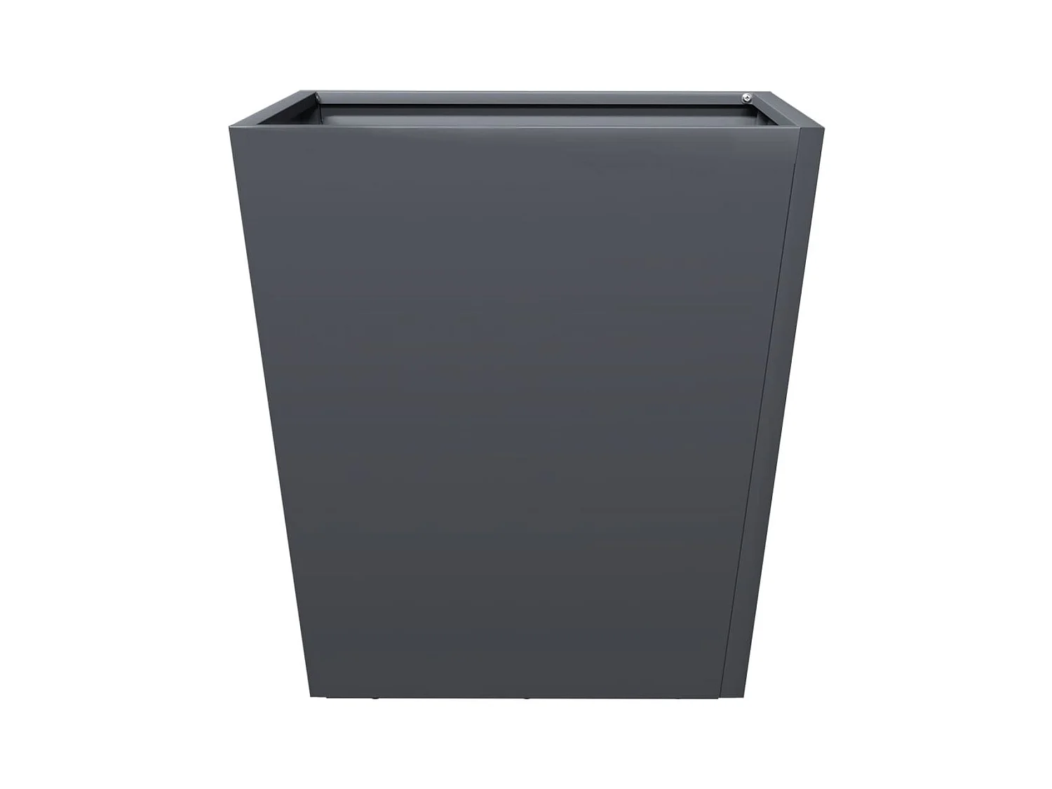 Fioriera aiuola rialzata vassoio piante fiori terrazzo giardino 40 x 40 x 40 cm acciaio antracite 02_0037537