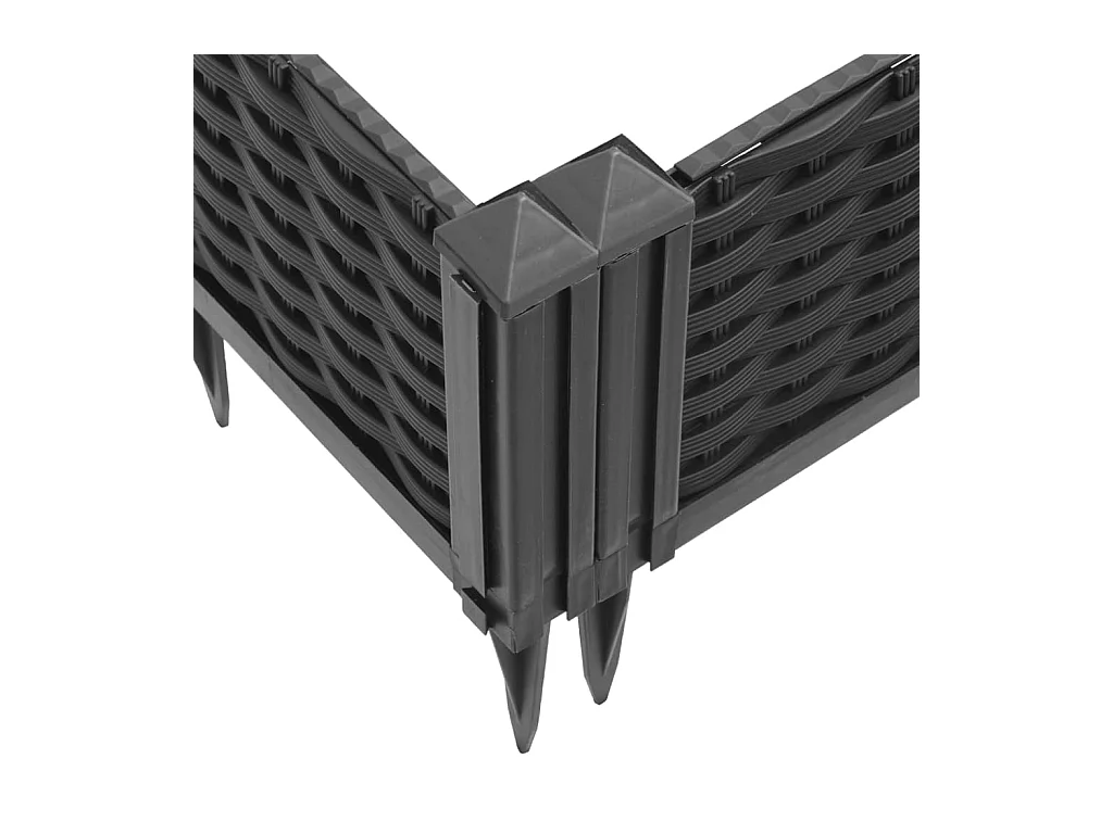 Jardinière bac lit surélevé noire 362 x 5 x 42 cm 02_0038192