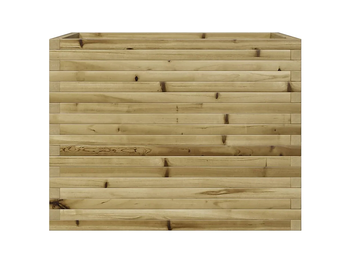 Jardinière bac lit surélevé bois marron 90 x 60 x 68.5 cm 02_0038031