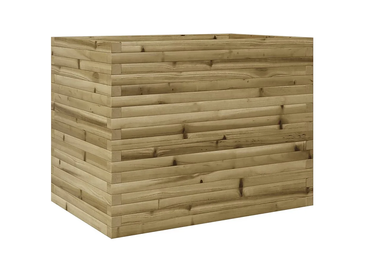 Jardinière bac lit surélevé bois marron 90 x 60 x 68.5 cm 02_0038031