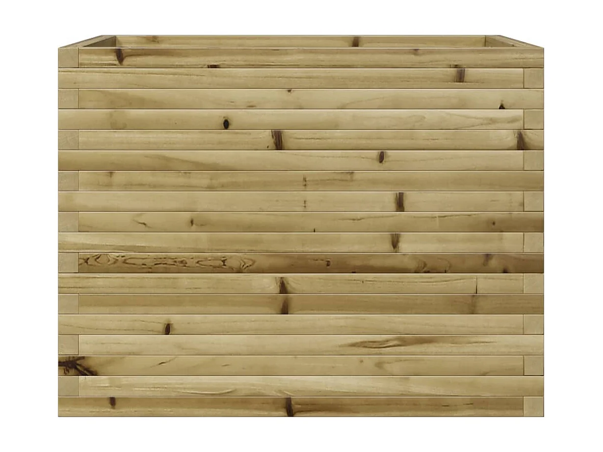 Vassoio per fioriera aiuola rialzata piante fiori terrazza giardino 90 x 60 x 68,5 cm legno di pino impregnato marrone 02_0038031