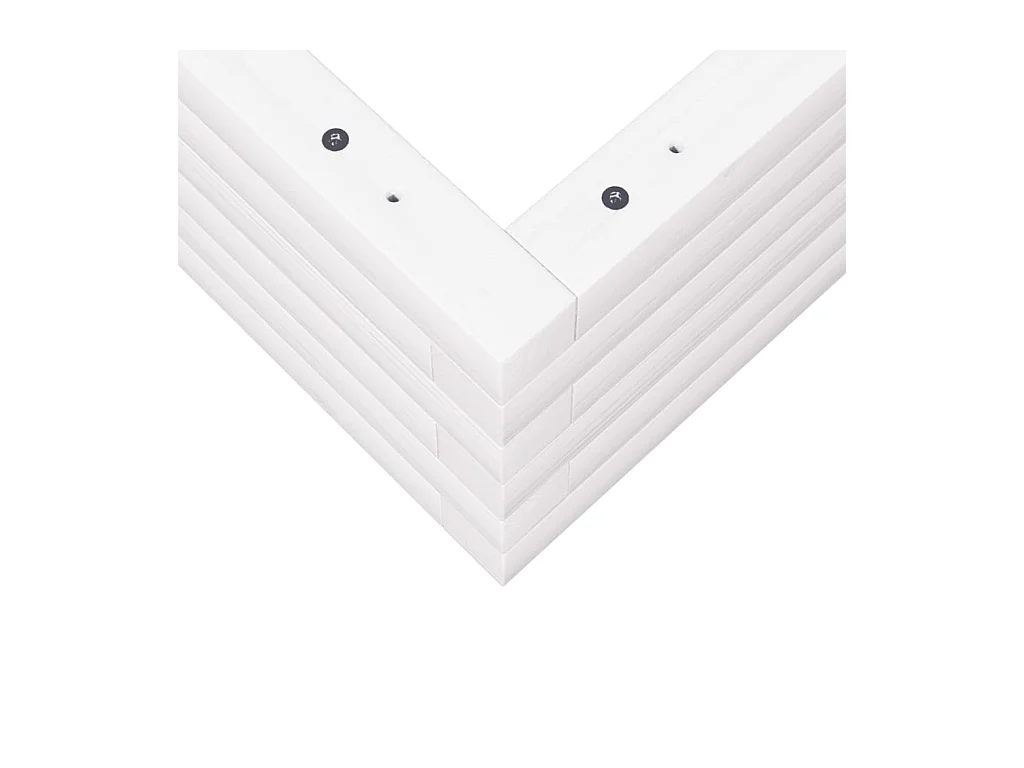 Jardinière bac lit surélevé bois blanche 80 x 80 x 23 cm 02_0037889