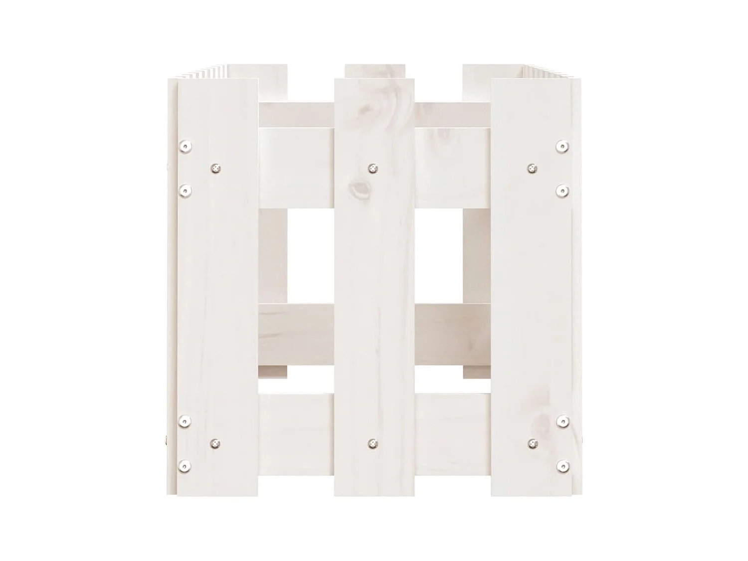 Jardinière bac lit surélevé blanche 100 x 30 x 30 cm 02_0039785