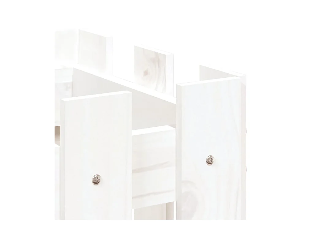 Jardinière bac lit surélevé blanche 100 x 30 x 30 cm 02_0039785