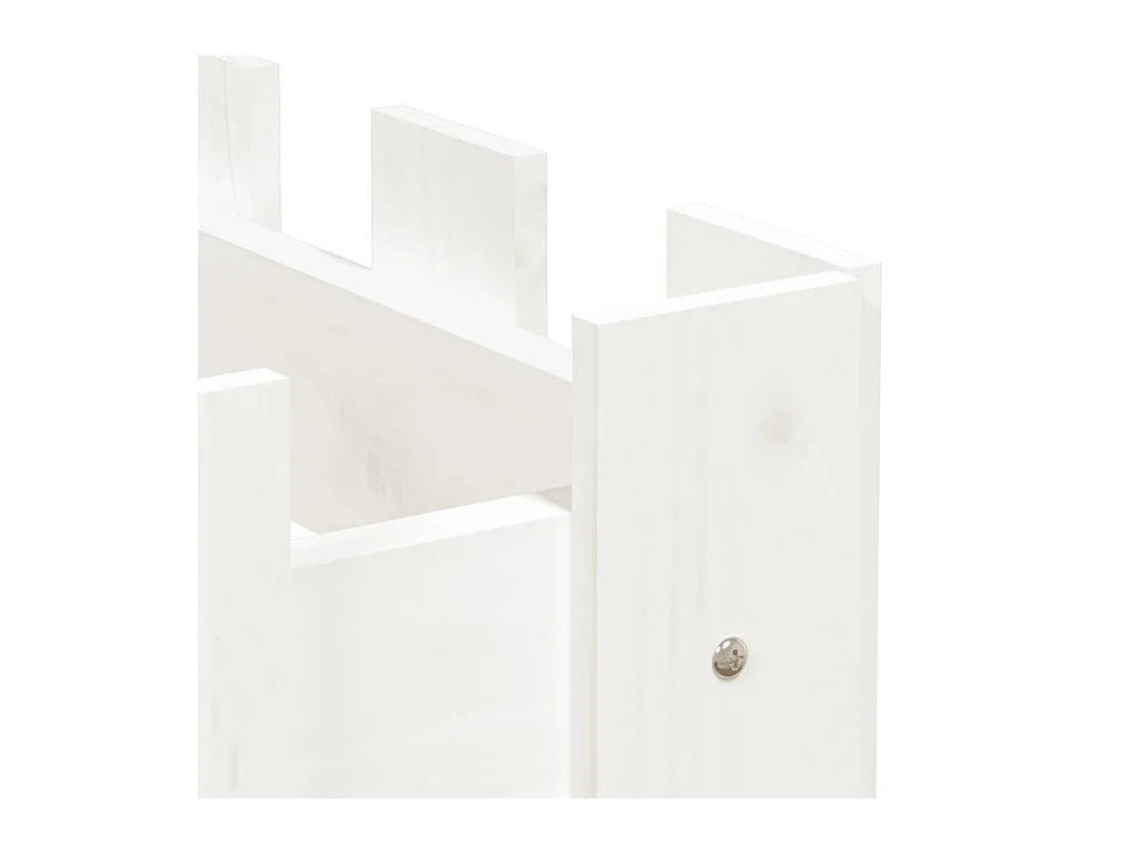 Jardinière bac lit surélevé blanche 200 x 30 x 30 cm 02_0039803