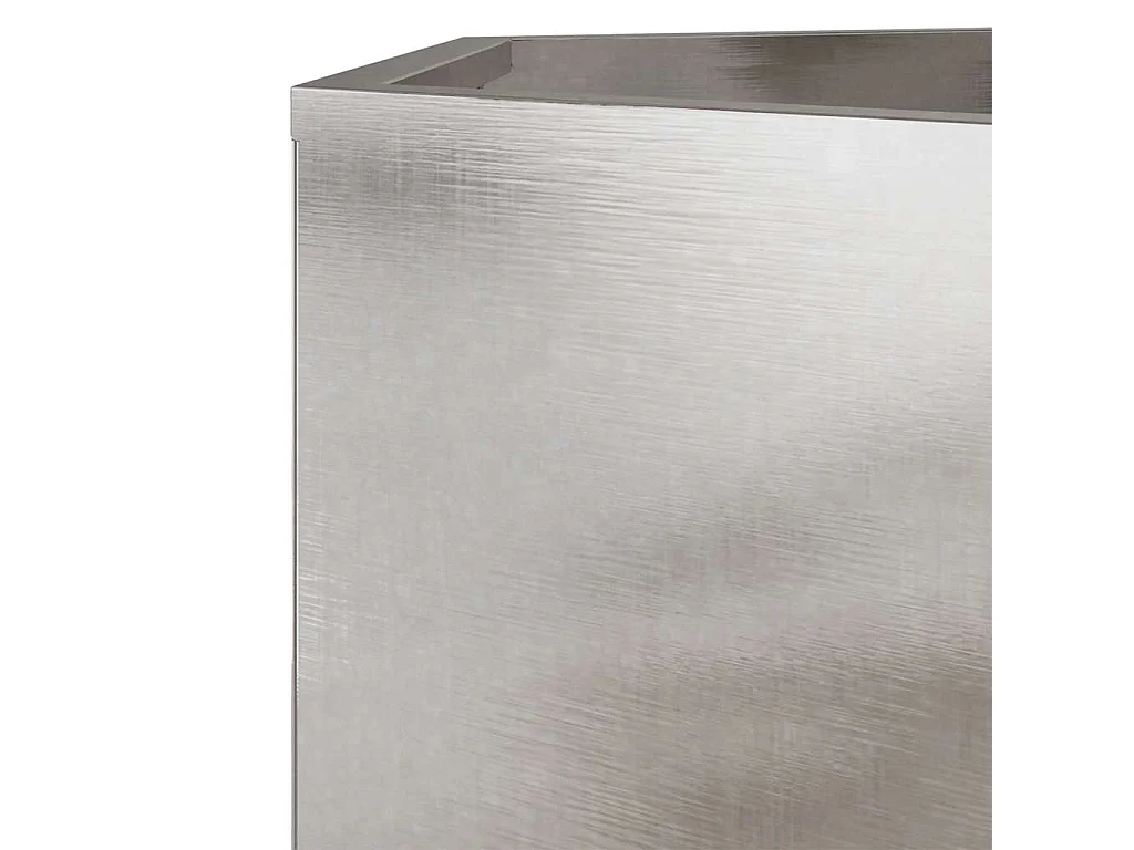 Jardinière bac lit surélevé argenté 138 x 120 x 45 cm 02_0038641