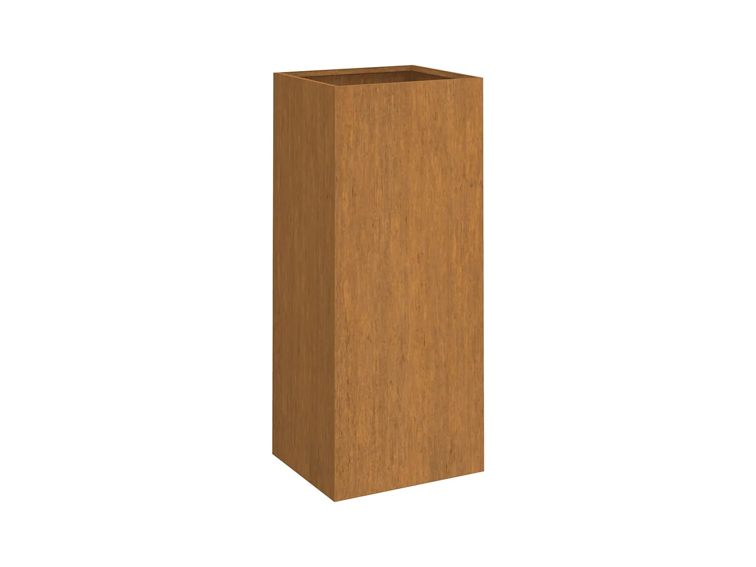 Vassoio per fioriera aiuola rialzata piante fiori terrazzo giardino 32 x 29 x 75 cm acciaio corten marrone 02_0037504