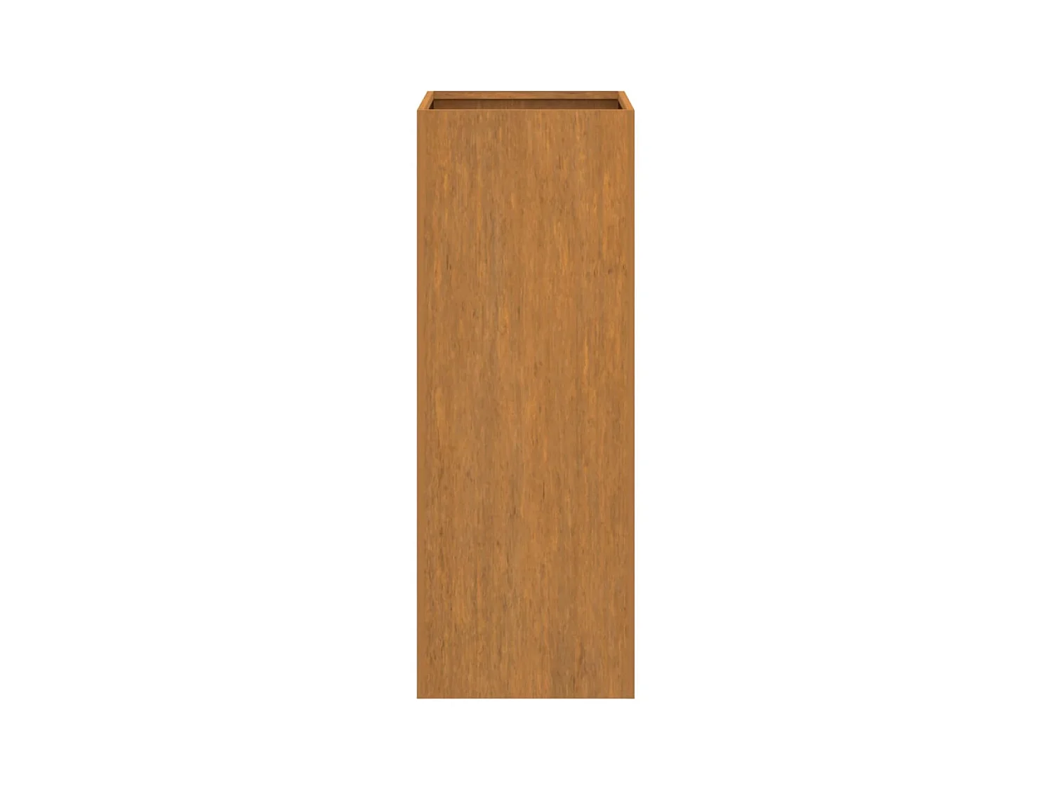 Vassoio per fioriera aiuola rialzata piante fiori terrazzo giardino 32 x 29 x 75 cm acciaio corten marrone 02_0037504