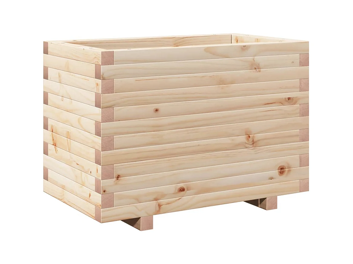Jardinière bac lit surélevé bois marron 70 x 40 x 49.5 cm 02_0037787