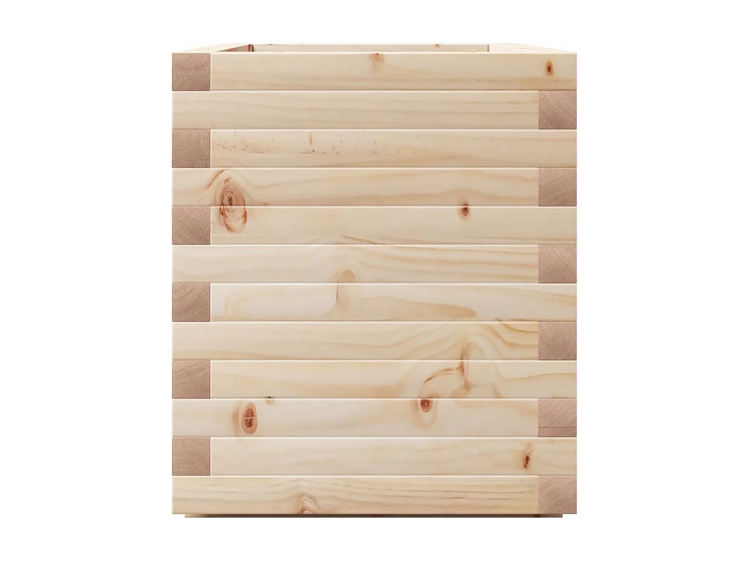 Vassoio per fioriera aiuola rialzata piante fiori terrazza giardino 70 x 40 x 49,5 cm legno di pino massiccio marrone 02_0037787