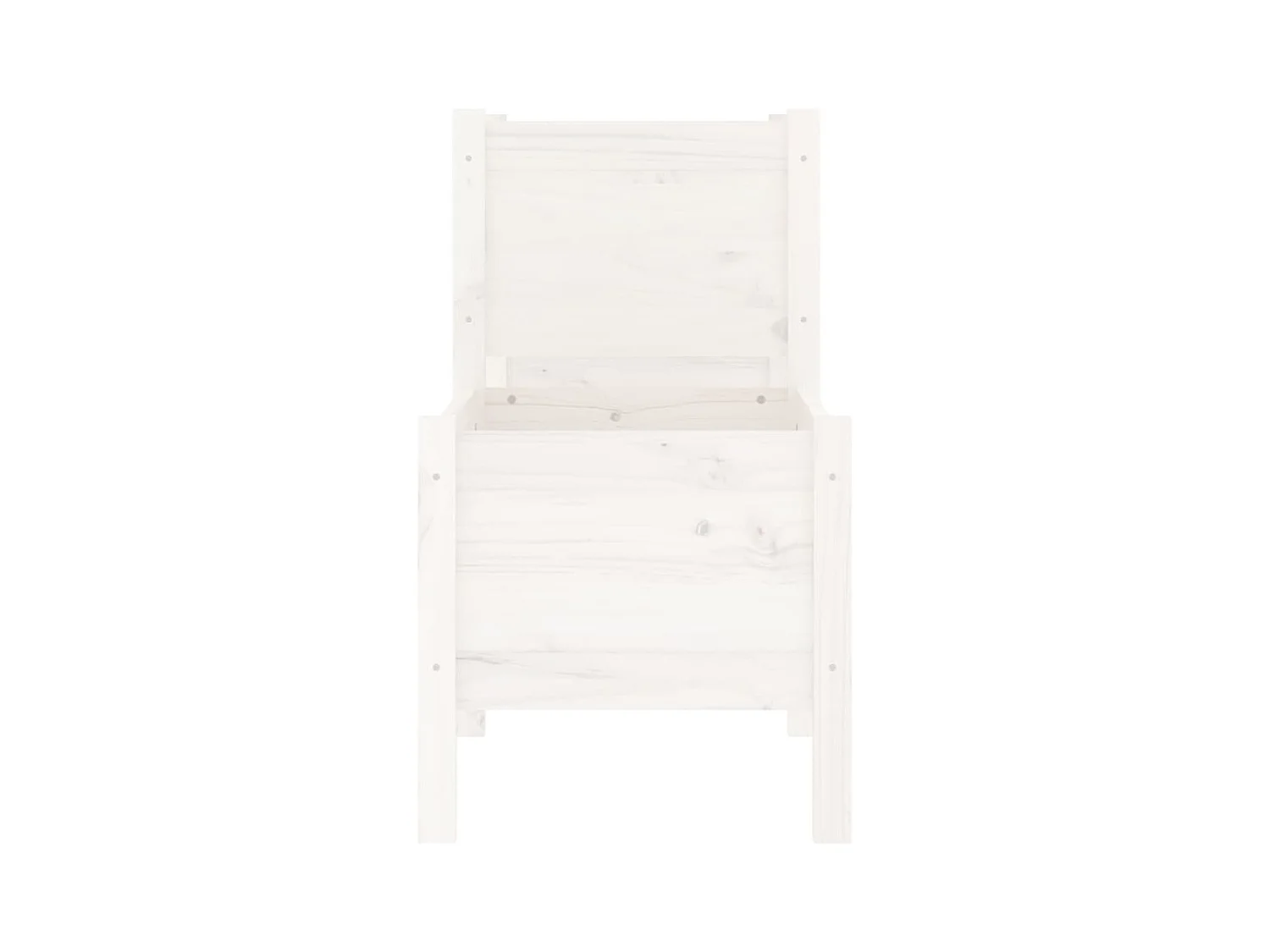 Jardinière bac lit surélevé bois blanche 245.5 x 44 x 75 cm 02_0037476