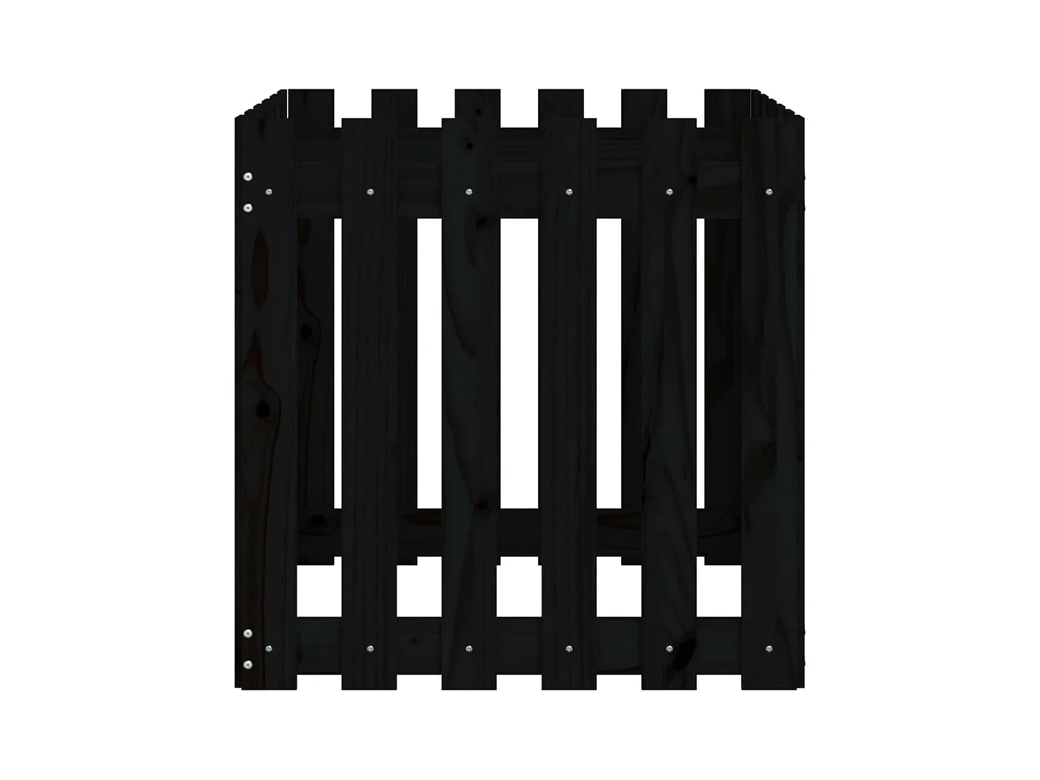 Jardinière bac lit surélevé noire 60 x 60 x 60 cm 02_0038110