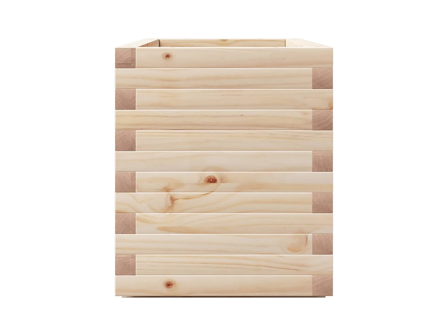 Jardinière bac lit surélevé bois marron 90 x 40 x 49.5 cm 02_0037985