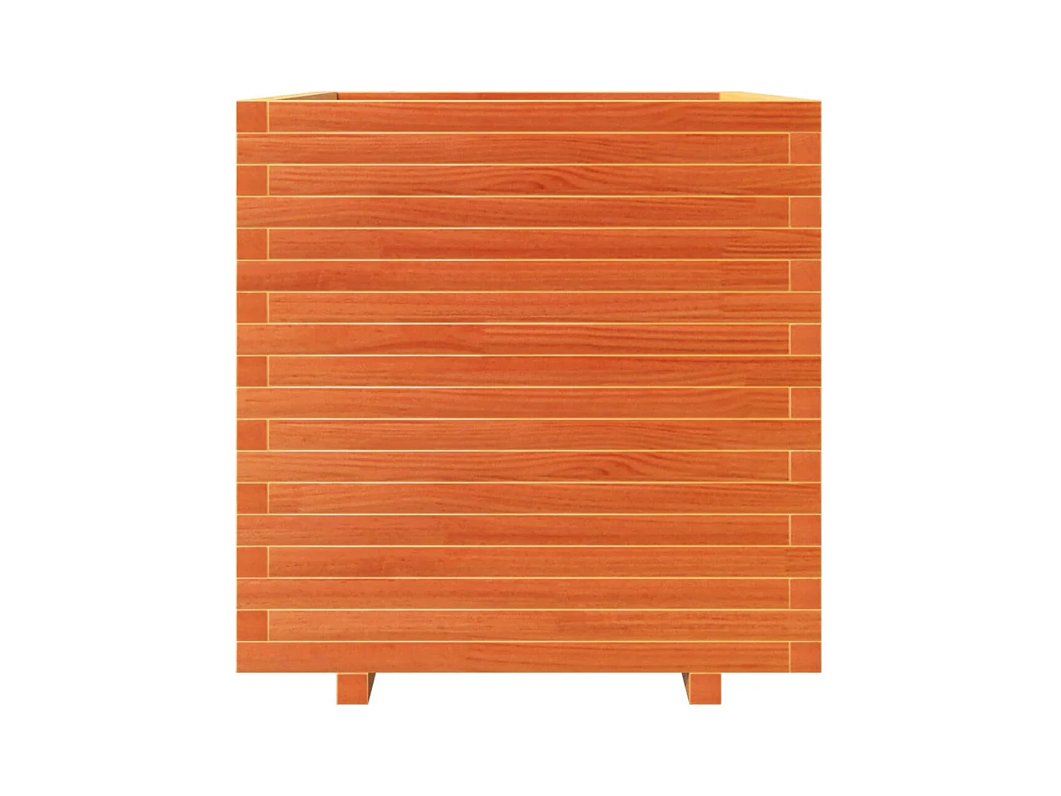 Jardinière bac lit surélevé bois marron 70 x 70 x 72.5 cm 02_0038497