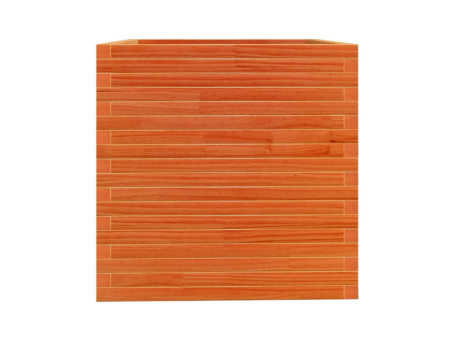 Jardinière bac lit surélevé bois marron 70 x 70 x 72.5 cm 02_0038497