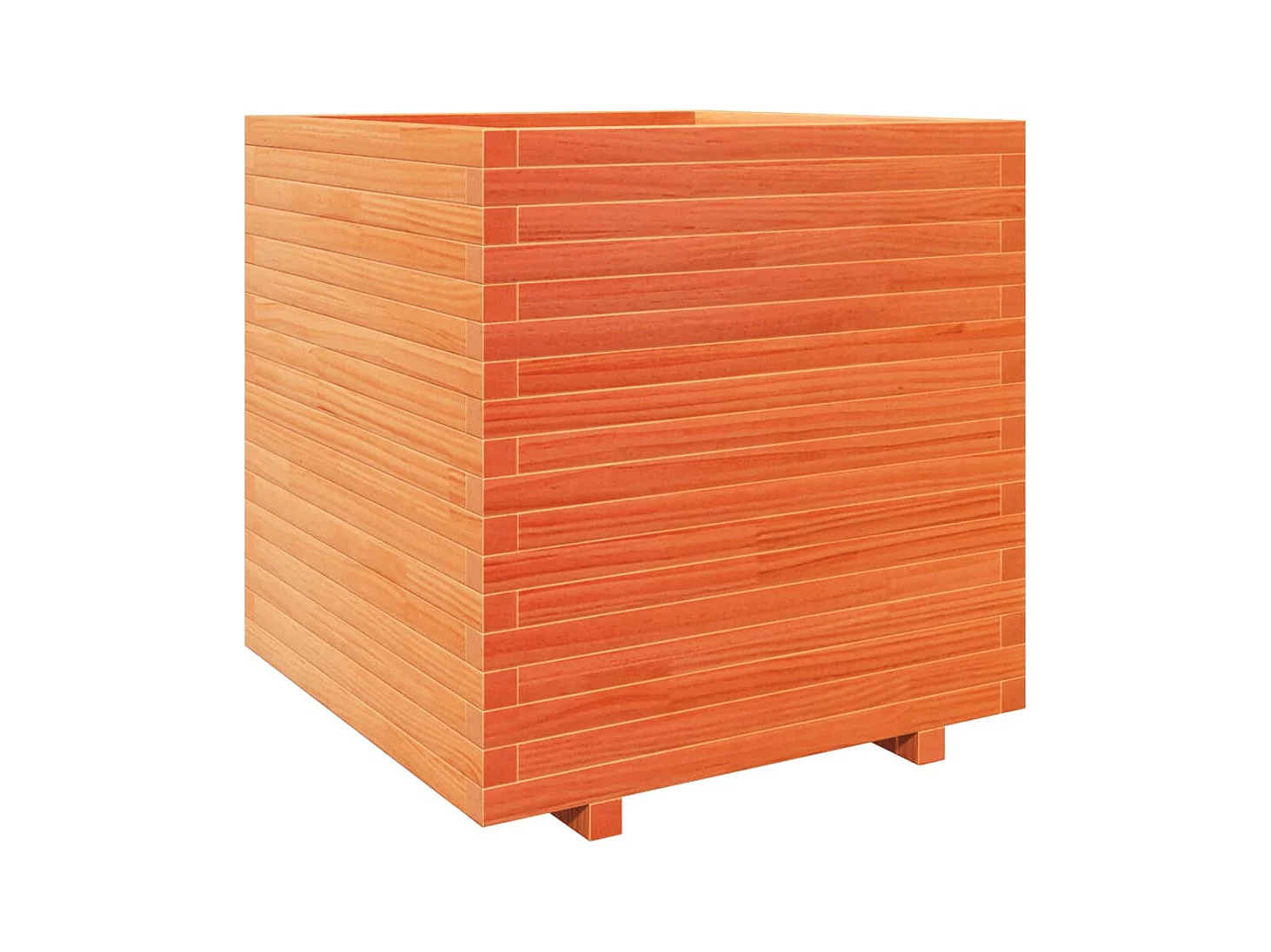 Jardinière bac lit surélevé bois marron 70 x 70 x 72.5 cm 02_0038497