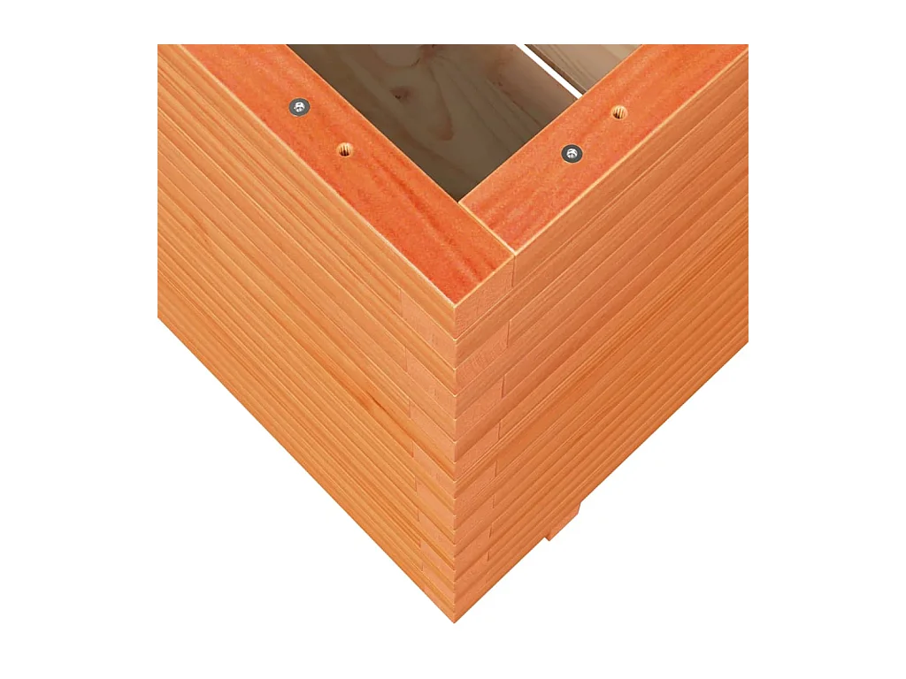 Jardinière bac lit surélevé bois marron 70 x 70 x 72.5 cm 02_0038497
