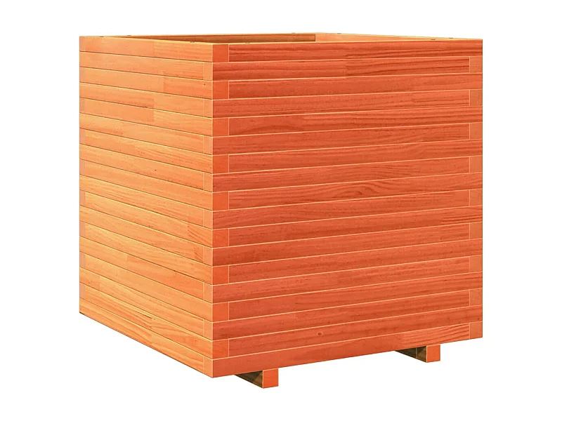 Jardinière bac lit surélevé bois marron 70 x 70 x 72 cm 02_0038496