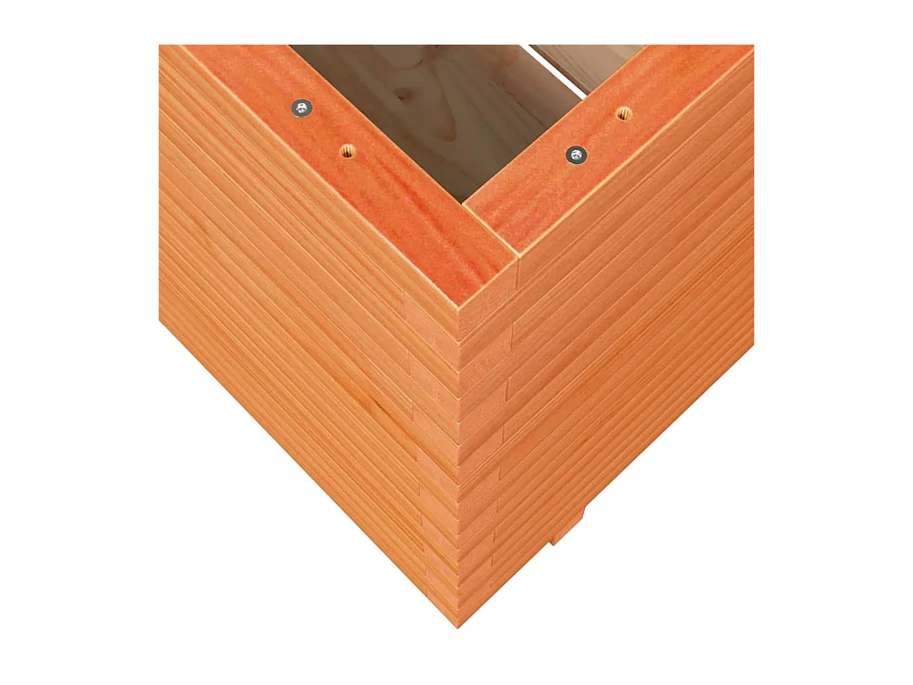 Vassoio per fioriera aiuola rialzata piante fiori terrazza giardino cera 70 x 70 x 72 cm legno di pino massiccio marrone 02_0038496