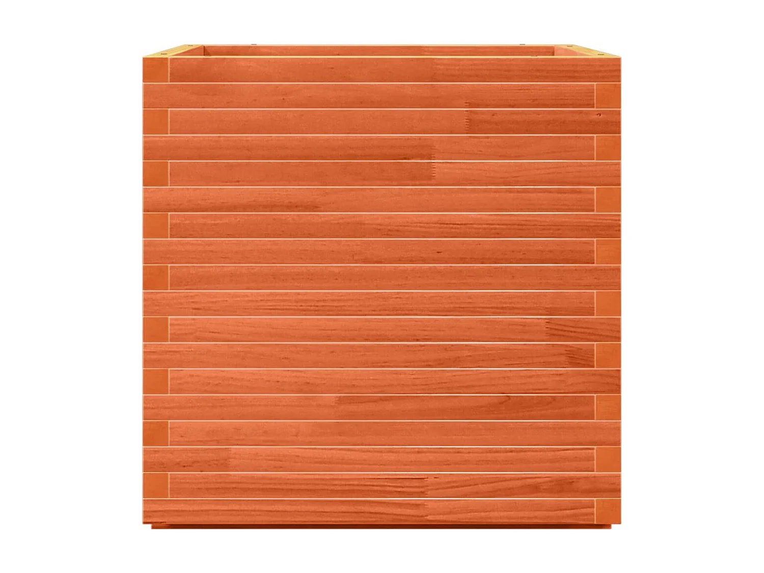 Vassoio per fioriera aiuola rialzata piante fiori terrazza giardino cera 70 x 70 x 72 cm legno di pino massiccio marrone 02_0038496