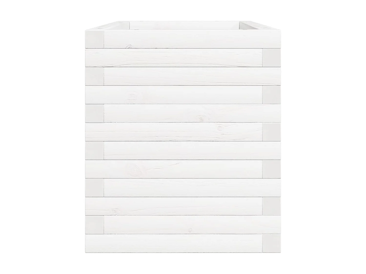 Macetero bancal elevado plantas flores terraza jardín 70 x 40 x 46 cm madera maciza de pino blanco 02_0037783