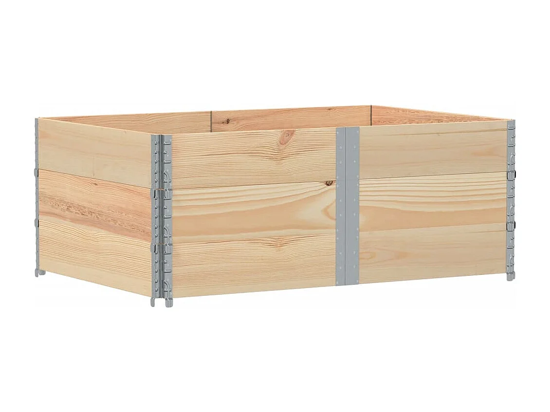 Jardinière bac lit surélevé bois marron 150 x 100 x 60.5 cm 02_0037414