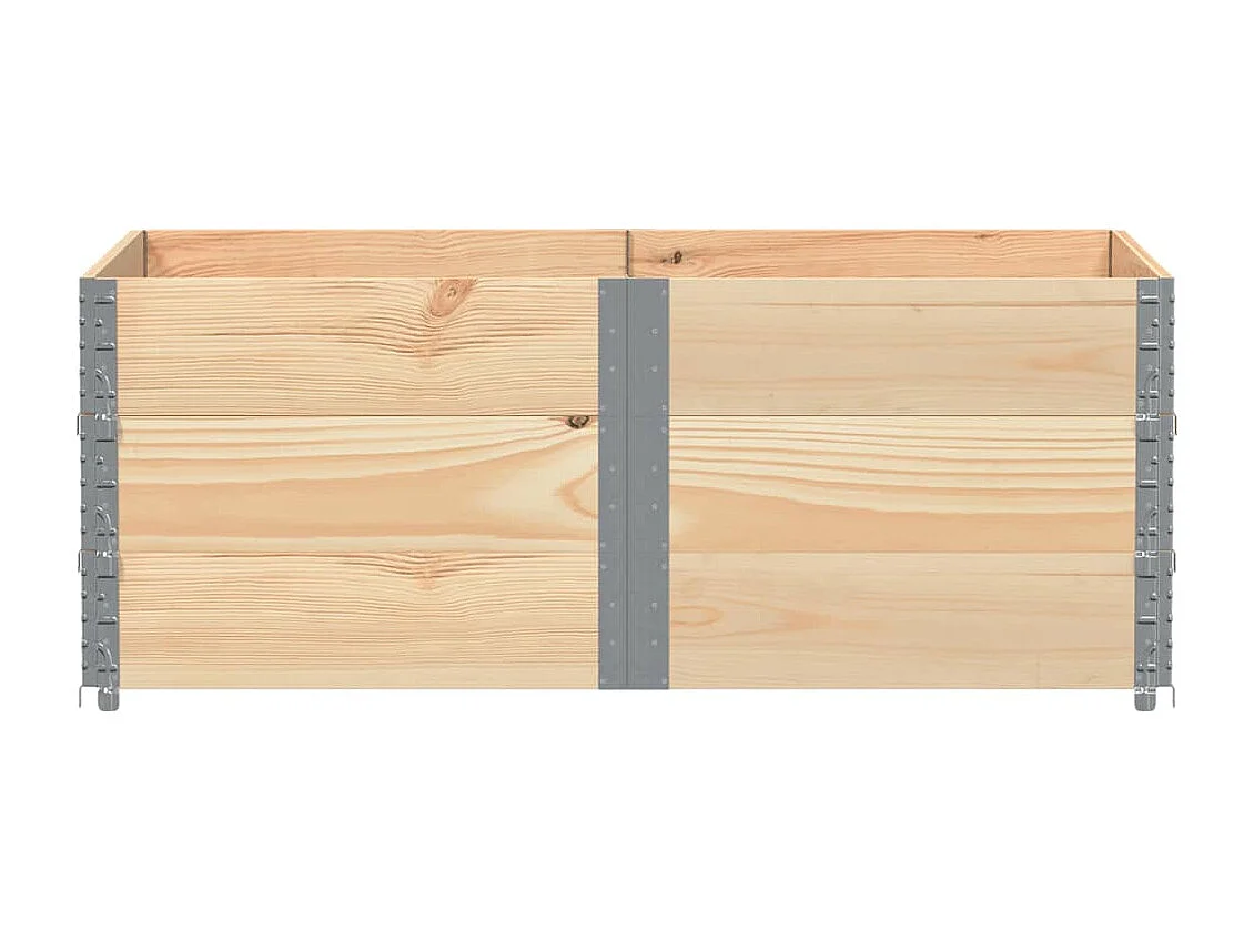 Jardinière bac lit surélevé bois marron 150 x 100 x 60.5 cm 02_0037414