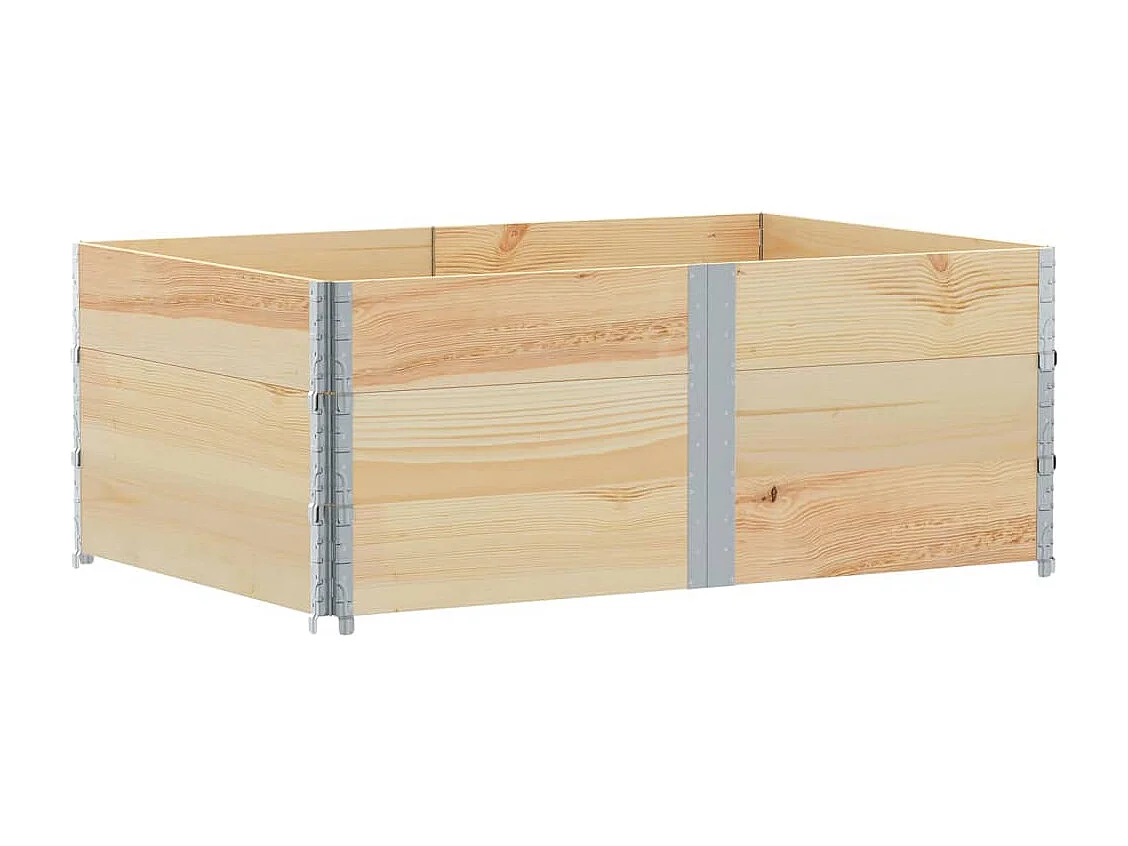 Jardinière bac lit surélevé bois marron 150 x 100 x 60.5 cm 02_0037414