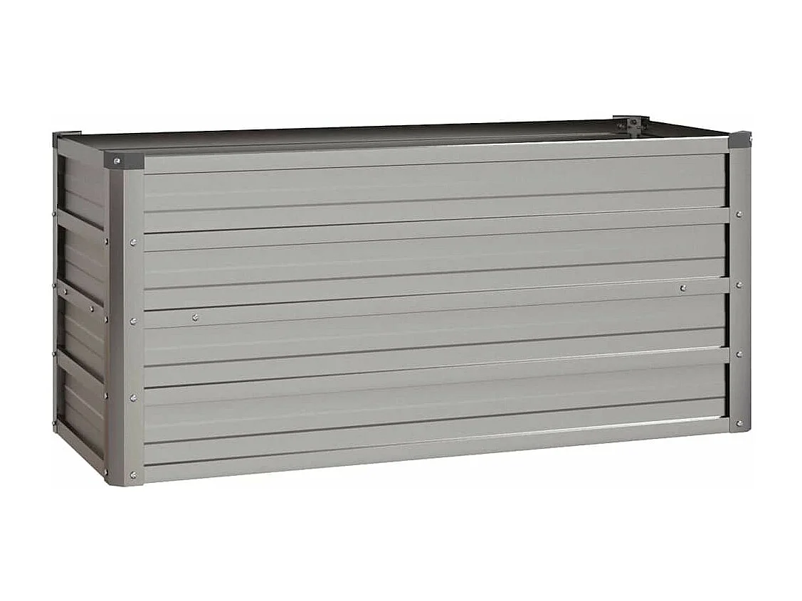 Macetero bancal elevado plantas flores terraza jardín oxidado 100 x 40 x 45 cm acero corten marrón 02_0039858