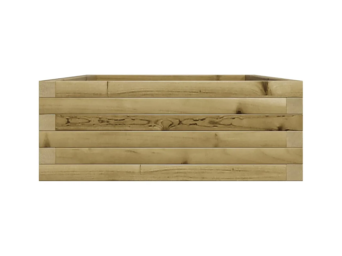 Jardinière bac lit surélevé bois marron 90 x 60 x 23 cm 02_0038007