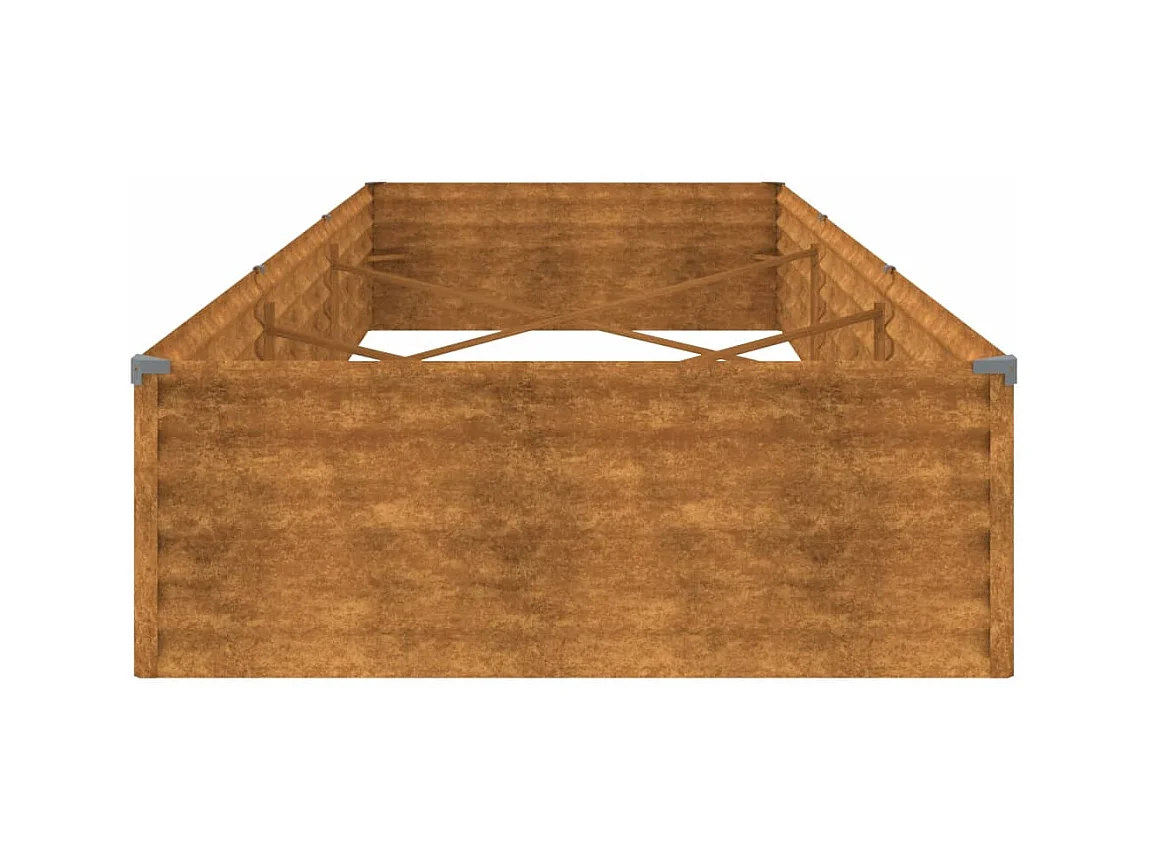 Jardinière bac lit surélevé marron 291 x 100 x 36 cm 02_0039425