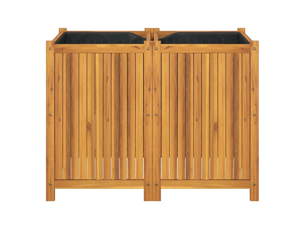 Jardinière bac lit surélevé bois marron 100 x 50 x 75 cm 02_0038119