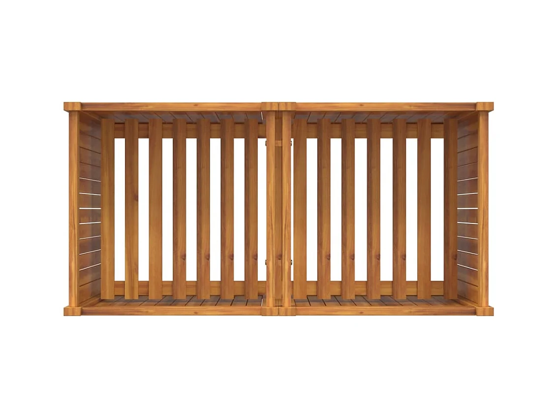 Jardinière bac lit surélevé bois marron 100 x 50 x 75 cm 02_0038119