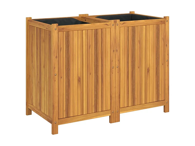 Jardinière bac lit surélevé bois marron 100 x 50 x 75 cm 02_0038119