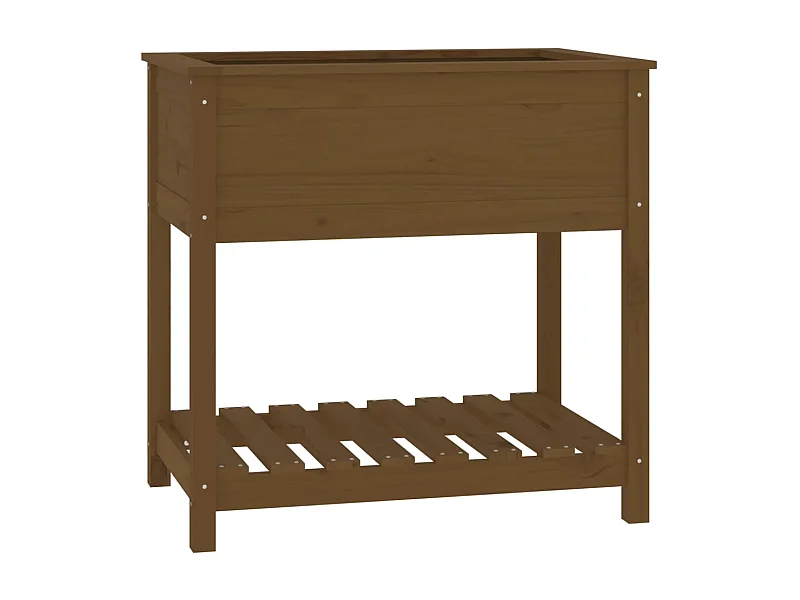 Jardinière bac lit surélevé bois marron 82.5 x 54 x 81 cm 02_0038403