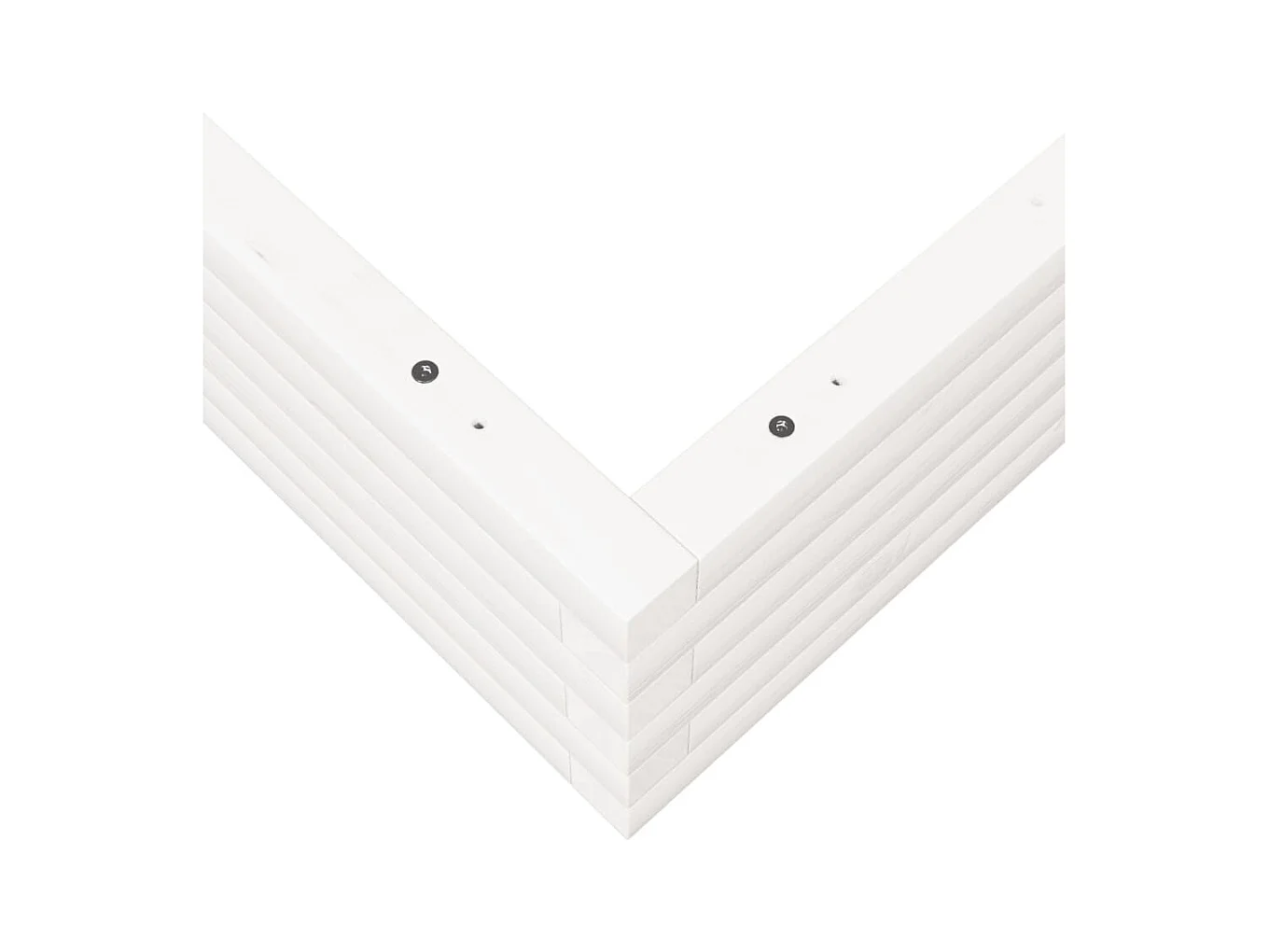 Jardinière bac lit surélevé bois blanche 100 x 100 x 23 cm 02_0037251