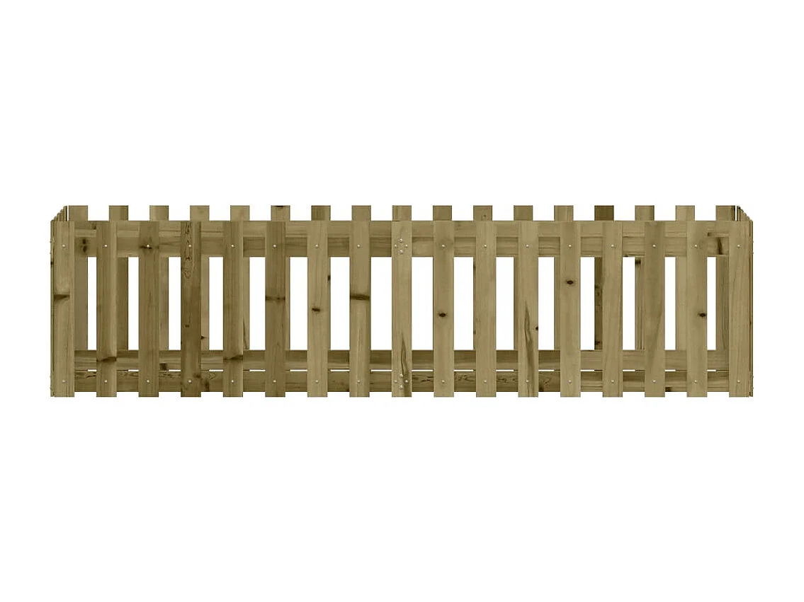 Jardinière bac lit surélevé bois marron 200 x 50 x 50 cm 02_0039817