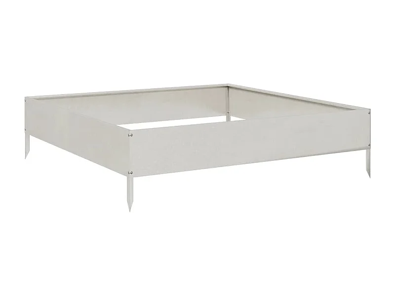 Jardinière bac lit surélevé argenté 100 x 100 x 26 cm 02_0039277